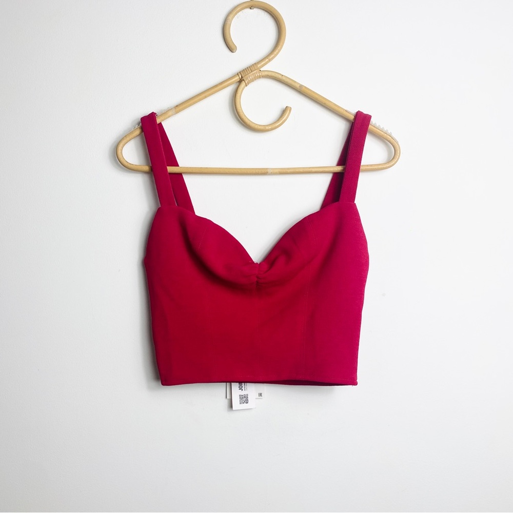 Zara bustier style crop top